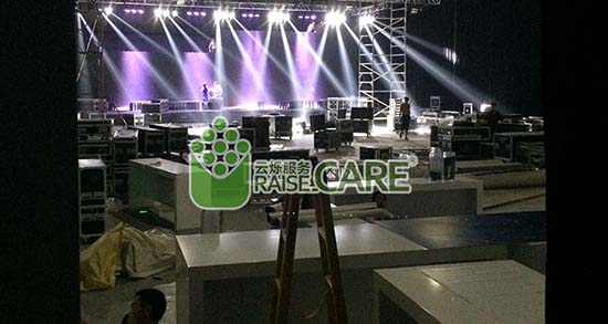 2014年中兴新手机发布会无线覆盖施工现场图3